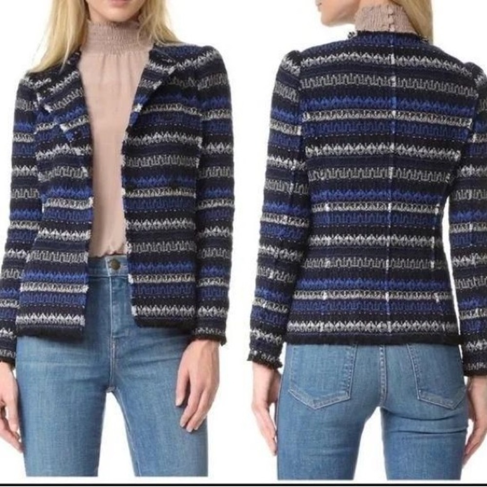 Rebecca Taylor Tweed Double Breasted Jacket/Blazer size 2, like new condition